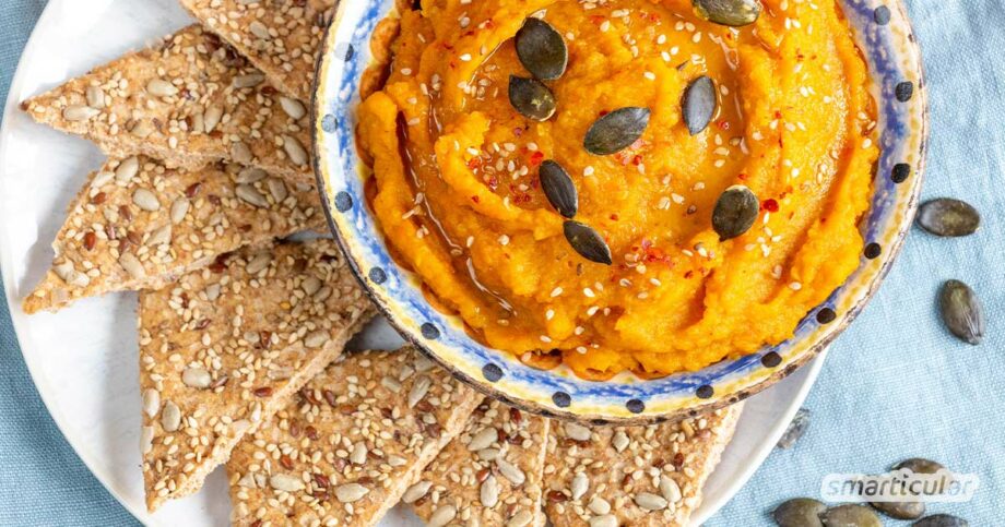 Aufstrich mit gegrilltem Kürbis, Miso, Ingwer und Sesam Crunch - Wiener ...