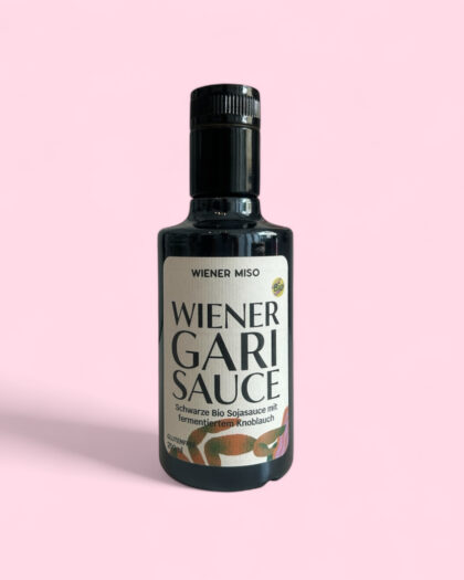 Bio schwarze Sojasauce mit fermentiertem Knoblauch